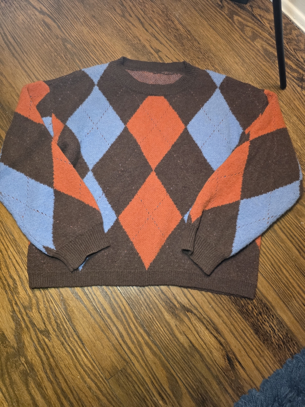 Women's Argyle Crewneck Sweater